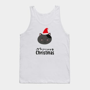 Meowy Christmas Kawaii Cat. Tank Top